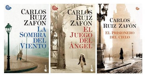 Algunos libros de Carlos Zafón