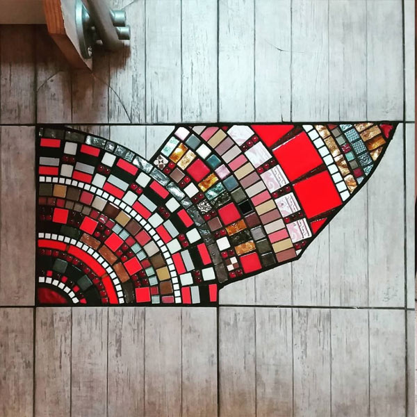 baches con coloridos mosaicos