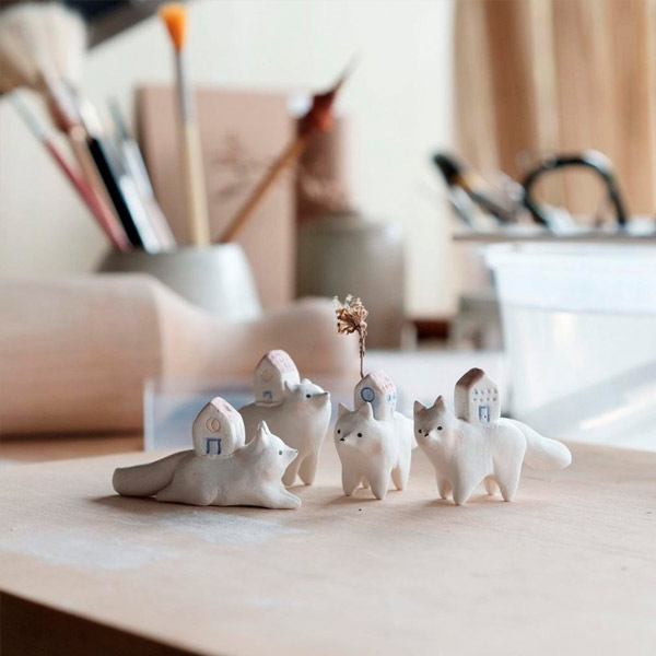 miniaturas de cerámica