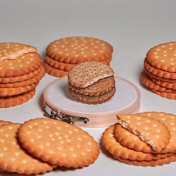 Bordado de comida realista