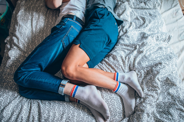 posición de abrazo favorita