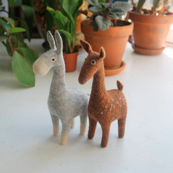 adorables amigos peludos con lana