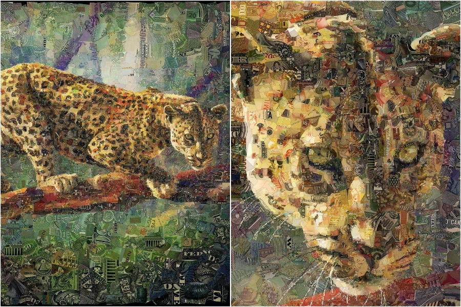 artista visual hace mosaicos