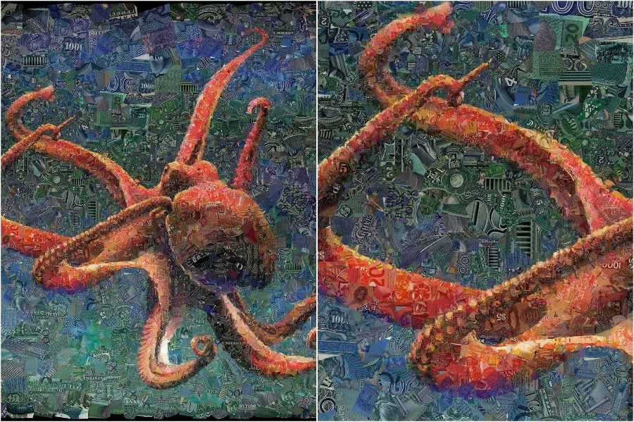 artista visual hace mosaicos