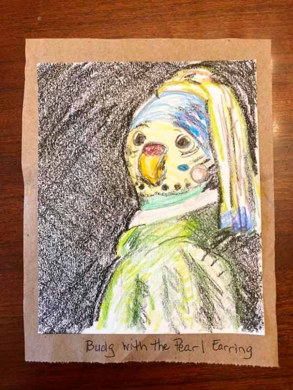 Mini galería de arte real de Rebecca Keen