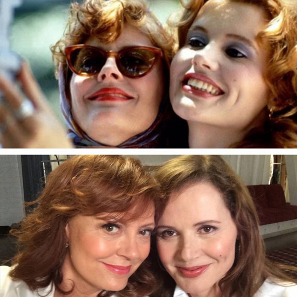 famosos recrearon sus antiguas fotografías