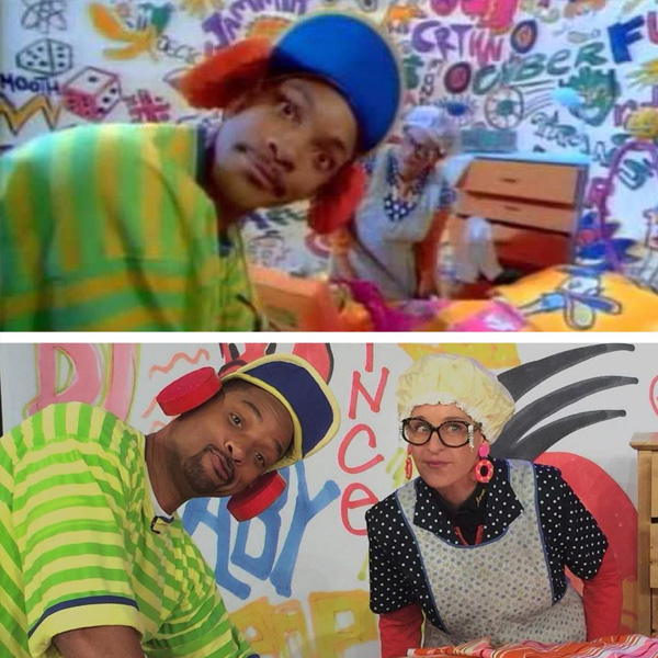 famosos recrearon sus antiguas fotografías