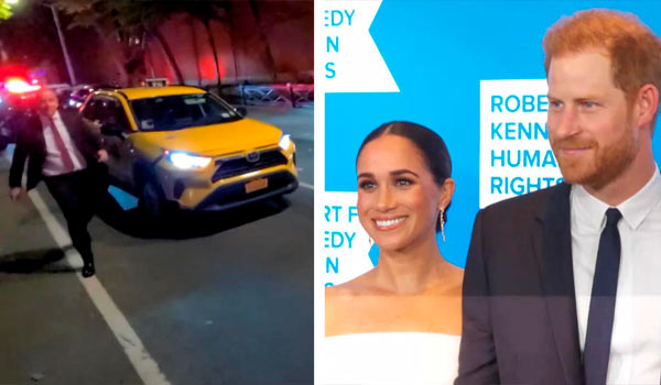 persecución en coche de Harry y Meghan