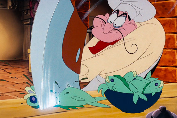 la Sirenita de acción real y el clásico de Disney