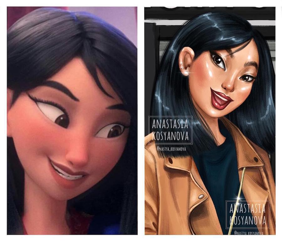 Mulán |: Fashion Illustrator hace que los personajes de dibujos animados sean elegantes y modernos 