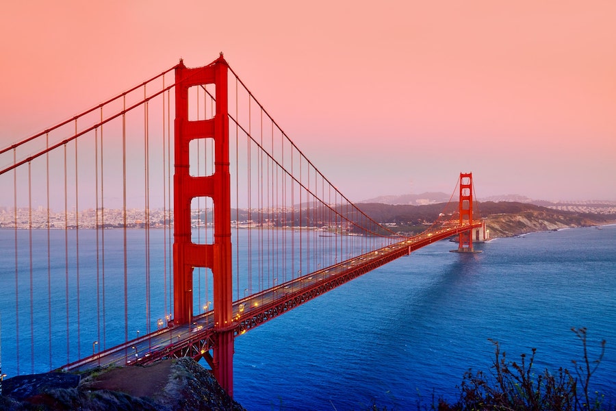 Puente Golden Gate, San Francisco | 12 lugares para tomar fotografías más populares | bayas de cerebro