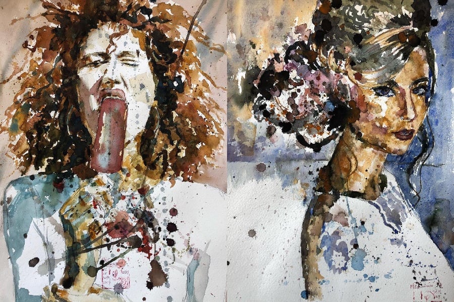 Reconocimiento en casa | Las pinturas de este artista están fuera de este mundo. bayas de cerebro