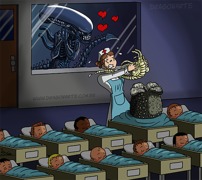 El extraterrestre |: ¿Y si los superhéroes de Marvel y DC tuvieran hijos? bayas de cerebro