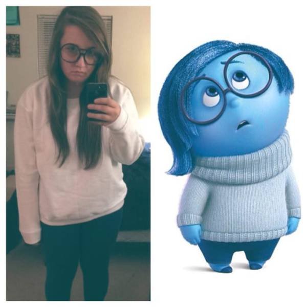 Disfraz de tristeza para cosplay |: 18 ideas de disfraces de Halloween de última hora | bayas de cerebro