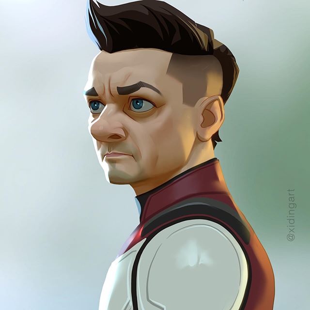 ojo de halcón 23 héroes de Marvel reinventados por Xi Ding |: bayas de cerebro