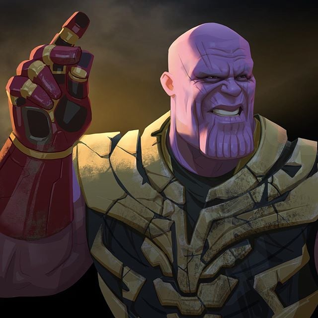 Thanos|: 23 héroes de Marvel reinventados por Xi Ding |: bayas de cerebro