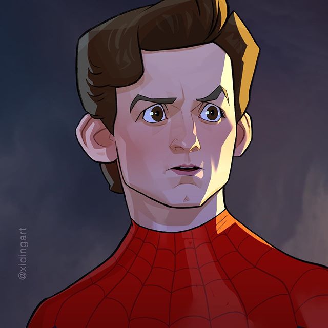 hombre araña |: 23 héroes de Marvel reinventados por Xi Ding |: bayas de cerebro