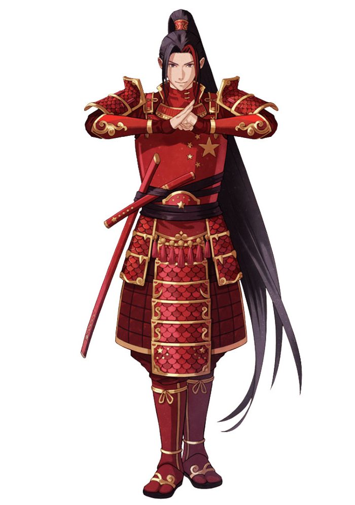 China y su bandera como un personaje de anime. Barreras cerebrales