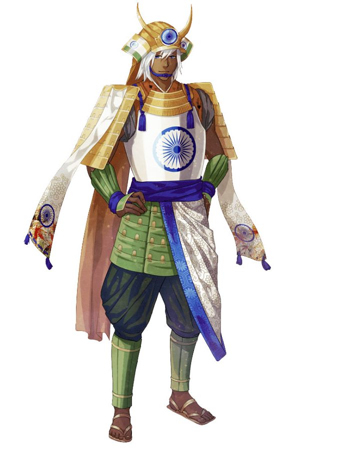 India y su bandera como un personaje de anime | Barreras cerebrales