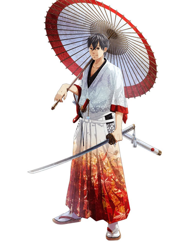 Japón y su bandera como un personaje de anime. Barreras cerebrales