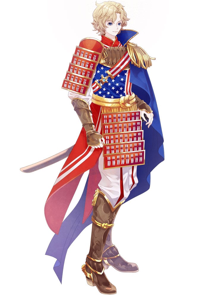 Estados Unidos y es una bandera como un personaje de anime | Barreras cerebrales