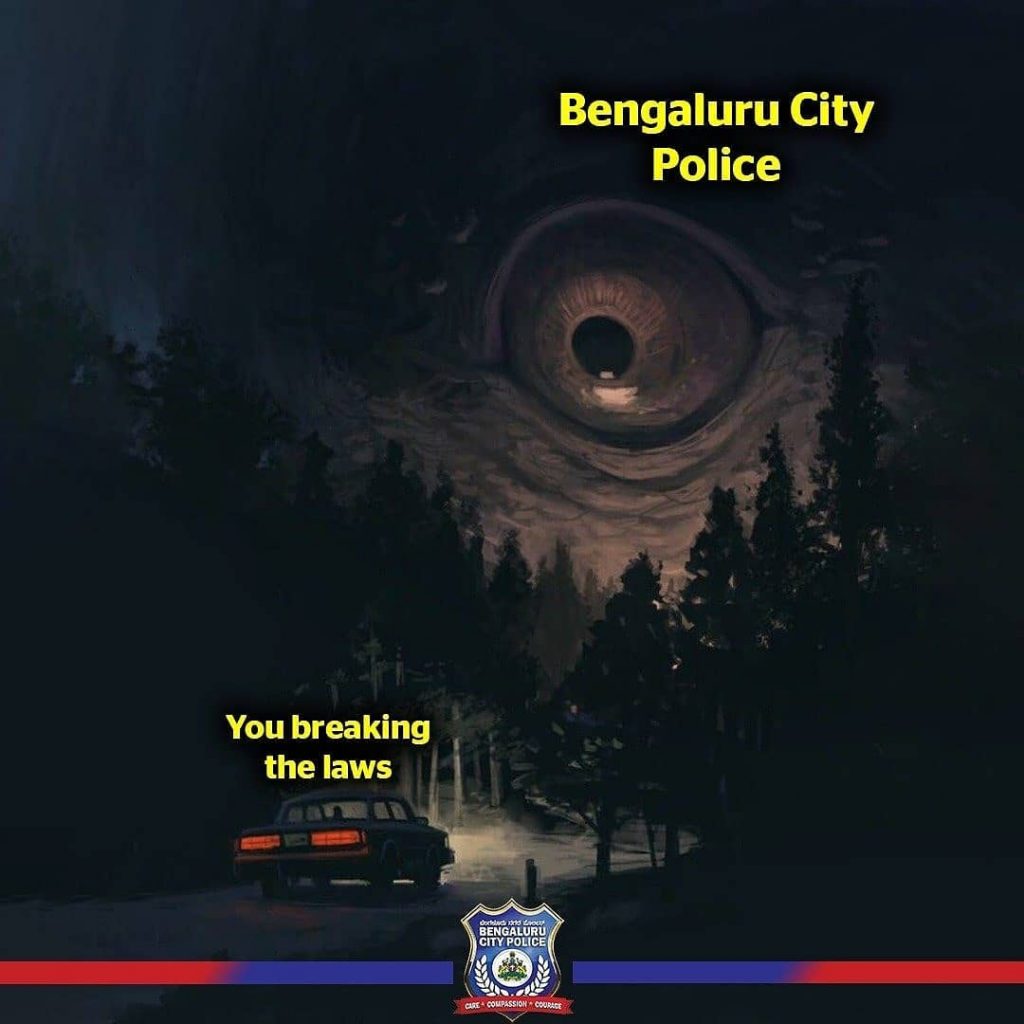 La policía de la ciudad de Bengaluru utiliza memes para atraer nuevos seguidores #4 | bayas de cerebro