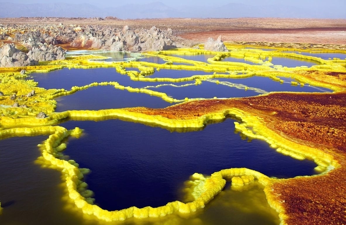 Volcán de 13 Dallol, Etiopía