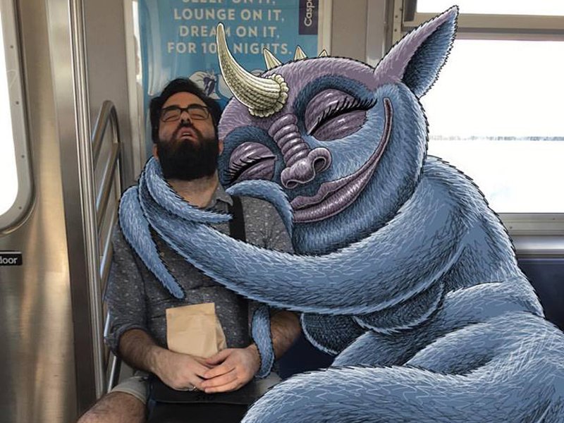 Ben-Rubin-Put-Monsters-Next-Random-People -15