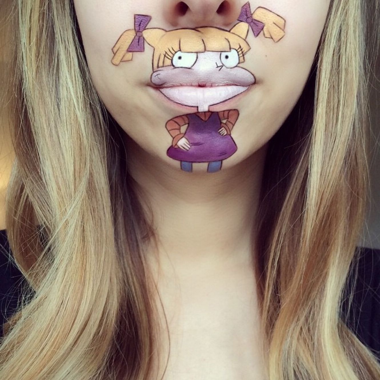 Increíble caricatura Lip-Art de Laura Jenkinson 10