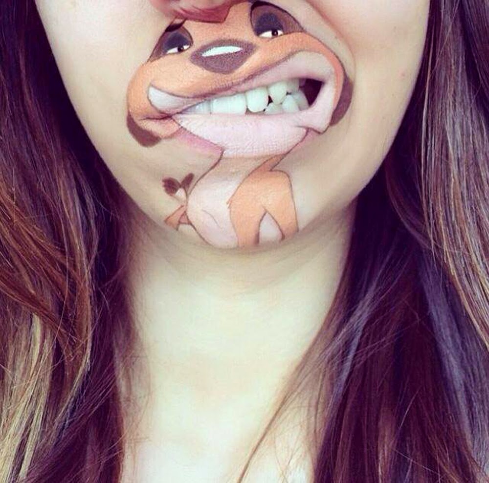 Increíble caricatura Lip-Art de Laura Jenkinson 2: