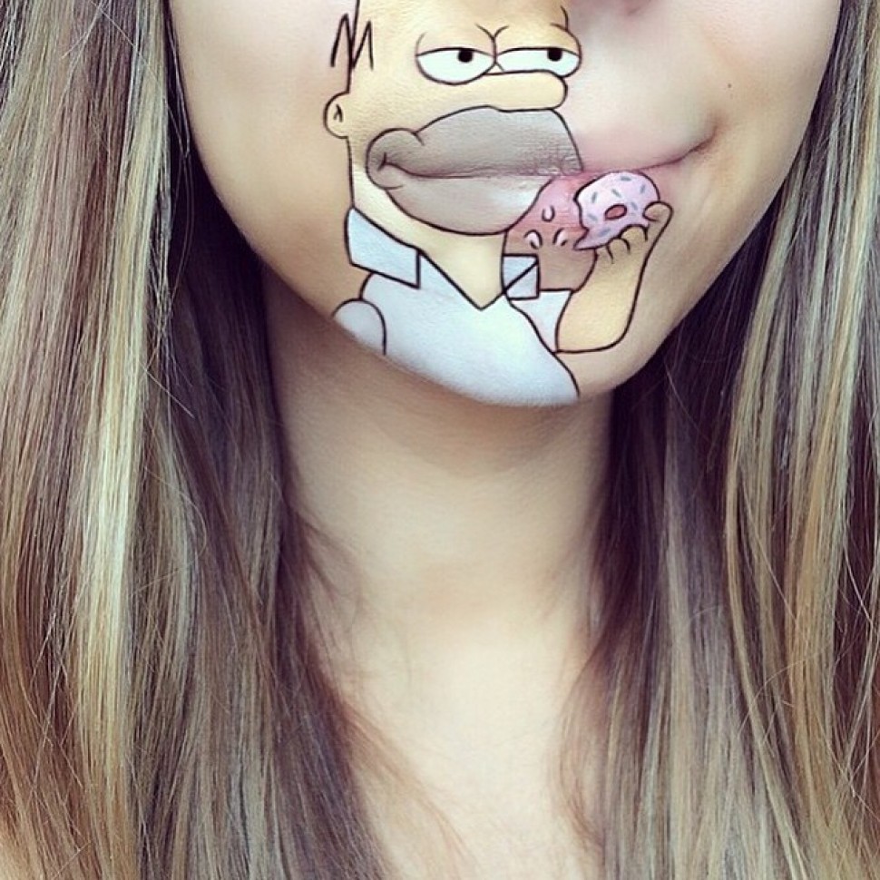 Increíble caricatura Lip-Art de Laura Jenkinson 5: