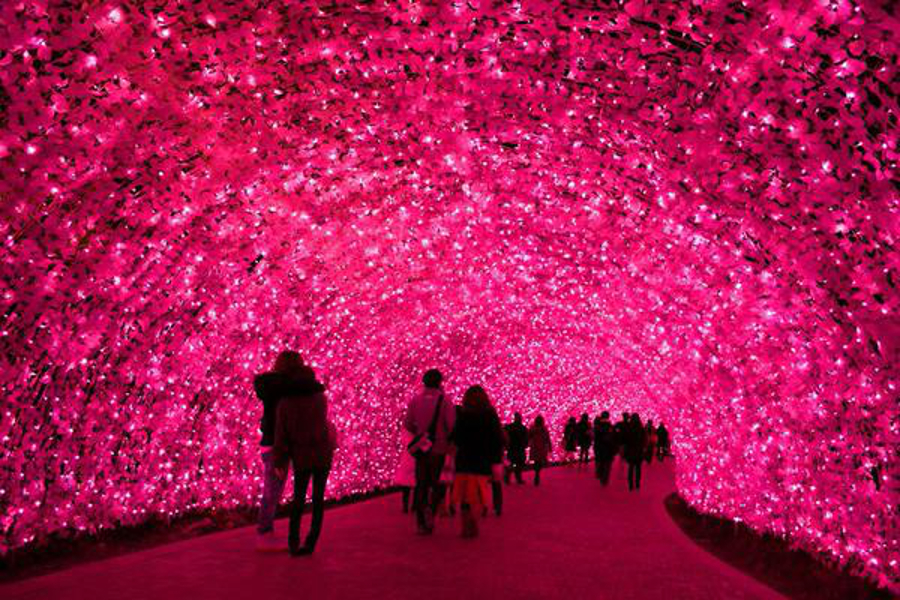 Luces túnel brillante - impresionante iluminación de invierno 6