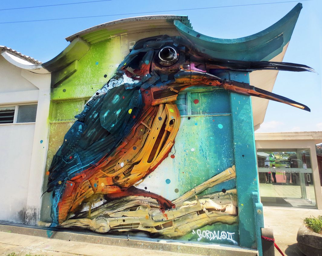 La basura tiene una segunda vida como el lujo 3d Animal Street Art 16
