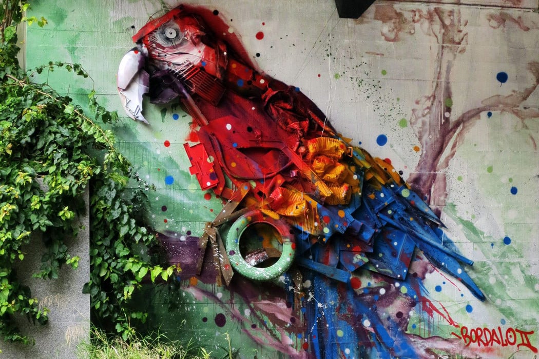 La basura obtiene una segunda vida como un lujoso arte de la calle Animal Street 19