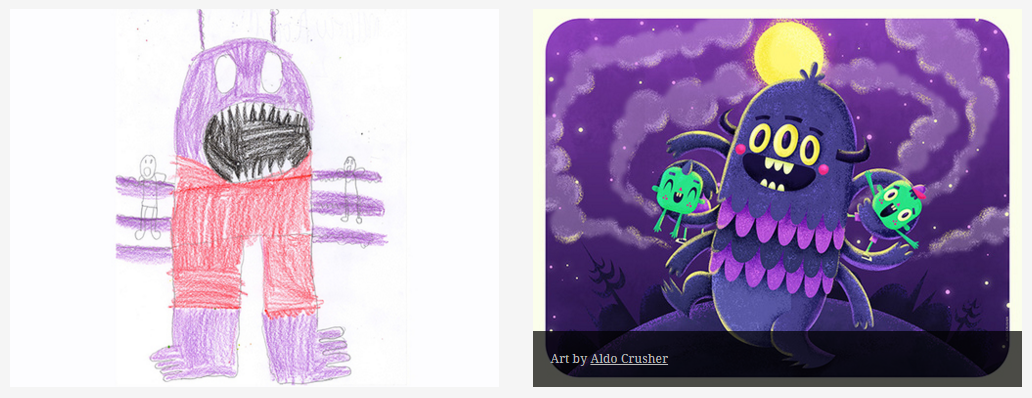 Child-monster-doodles-girathing-ilustraciones -08