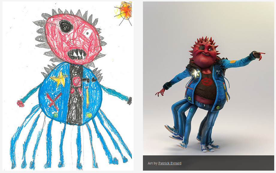 Monster-doodleses infantiles convertidos en choque-ilustraciones-14