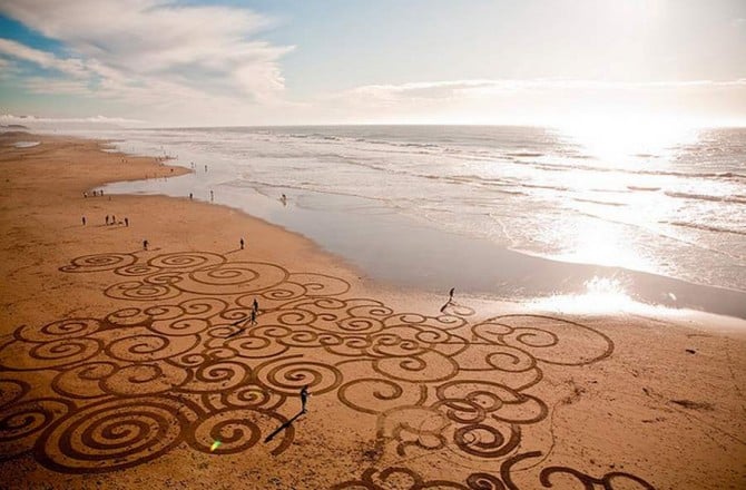 Beach impactante de obras de arte de playa, Andrés Amador 5