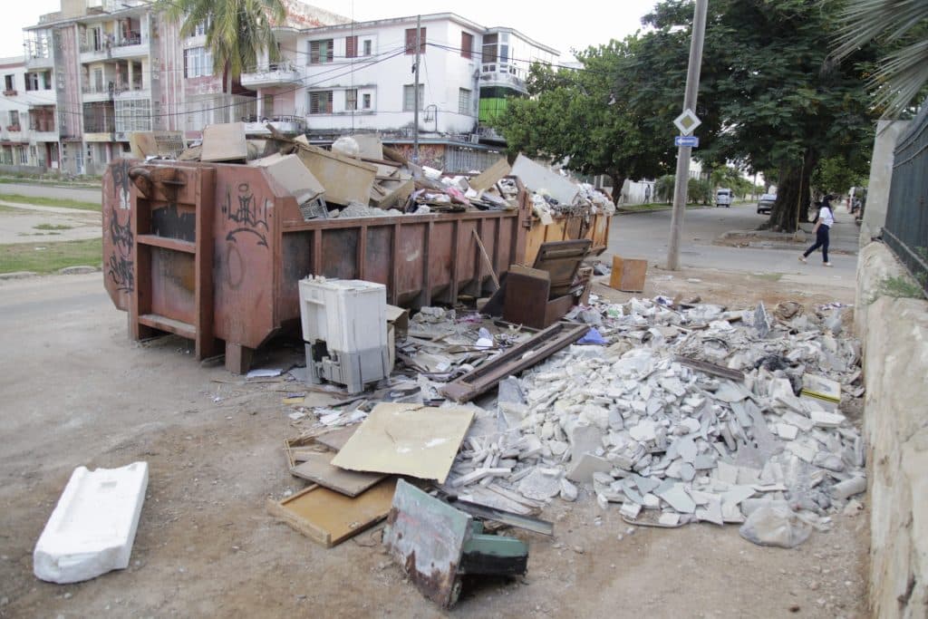 basurero en Vedado