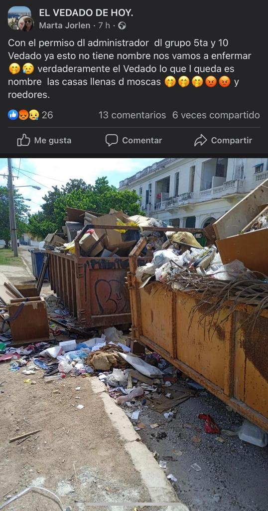 vertedero en Vedado Facebook