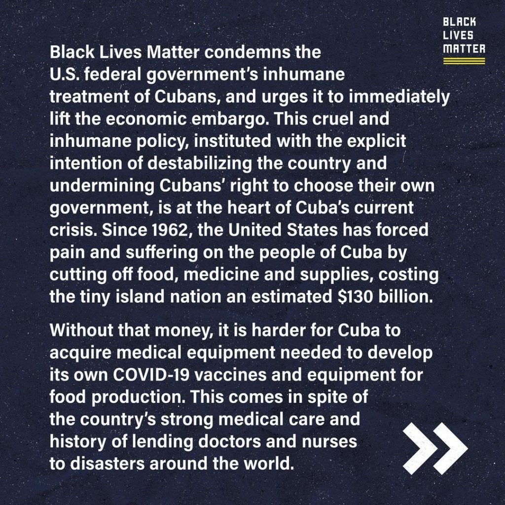 Declaración de Black Lives Matter