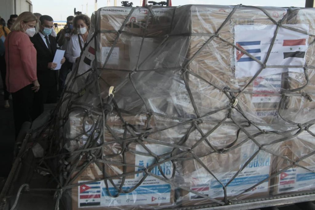 Donación de Cuba a Siria
