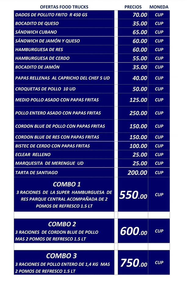 Food Truck precios