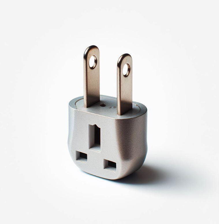 Adaptador de enchufe de dos patas