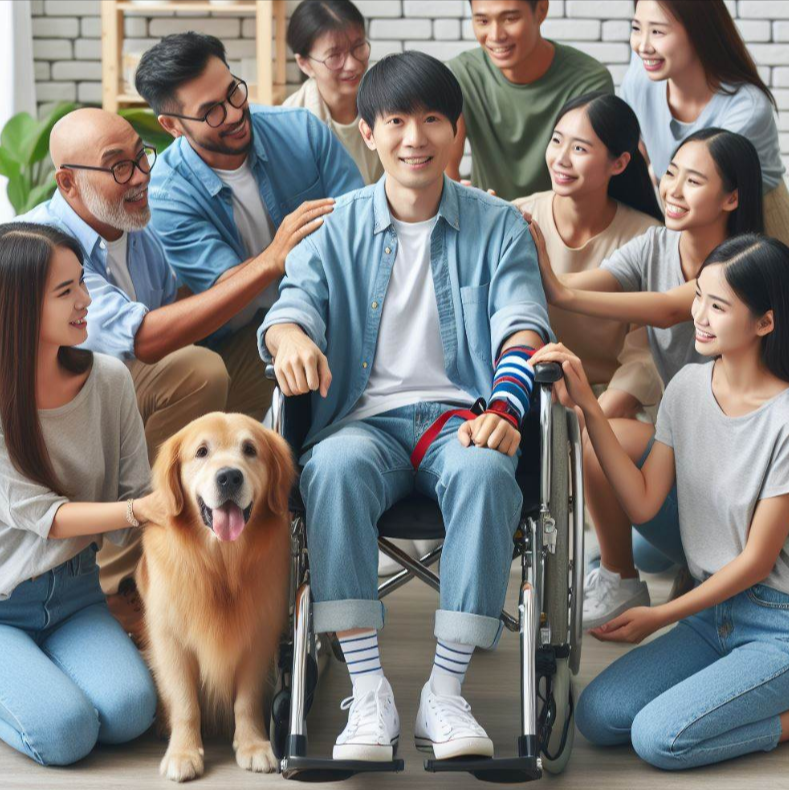 Persona que presenta adormecimiento de las extremidades