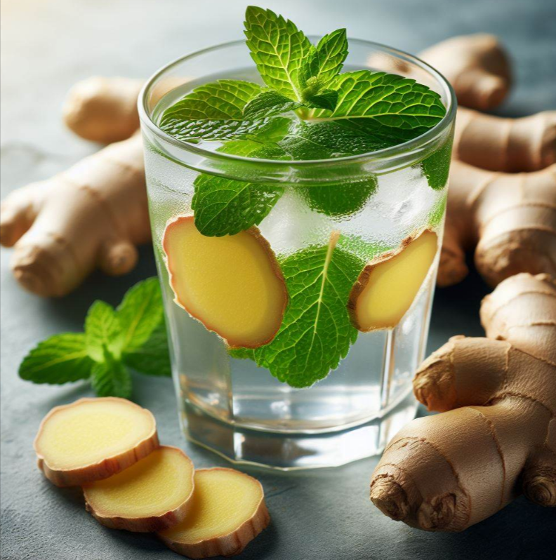 Agua de jengibre