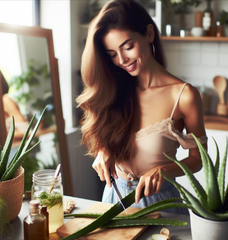 Aloe Vera para eliminar las manchas en el cuello