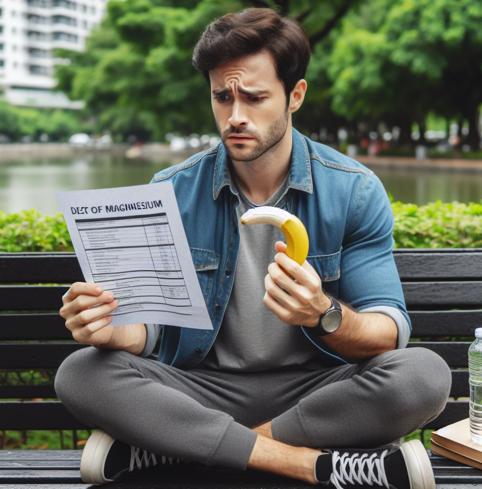 Persona con falta de magnesio en el cuerpo