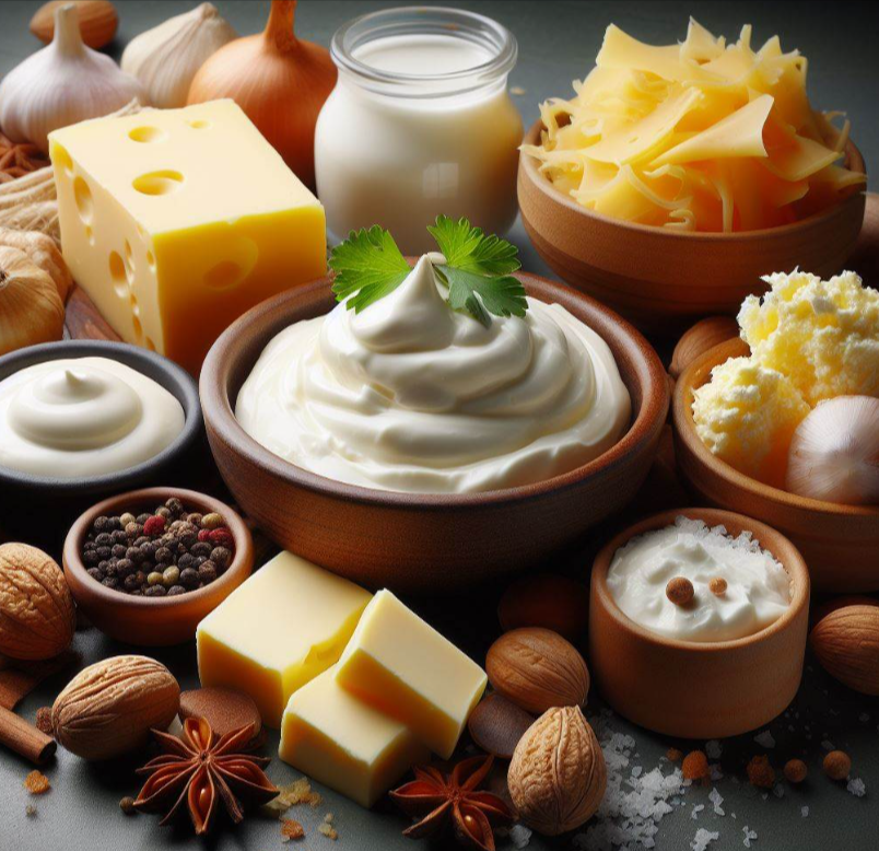 Lácteos con exceso de grasa