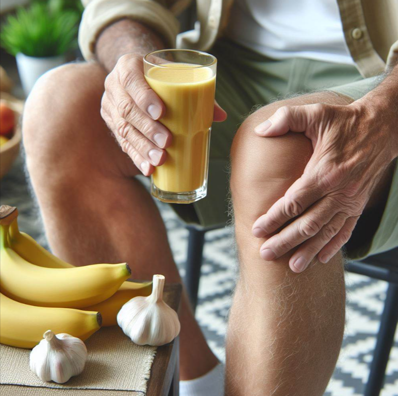 Batido de plátano y ajo para las articulaciones