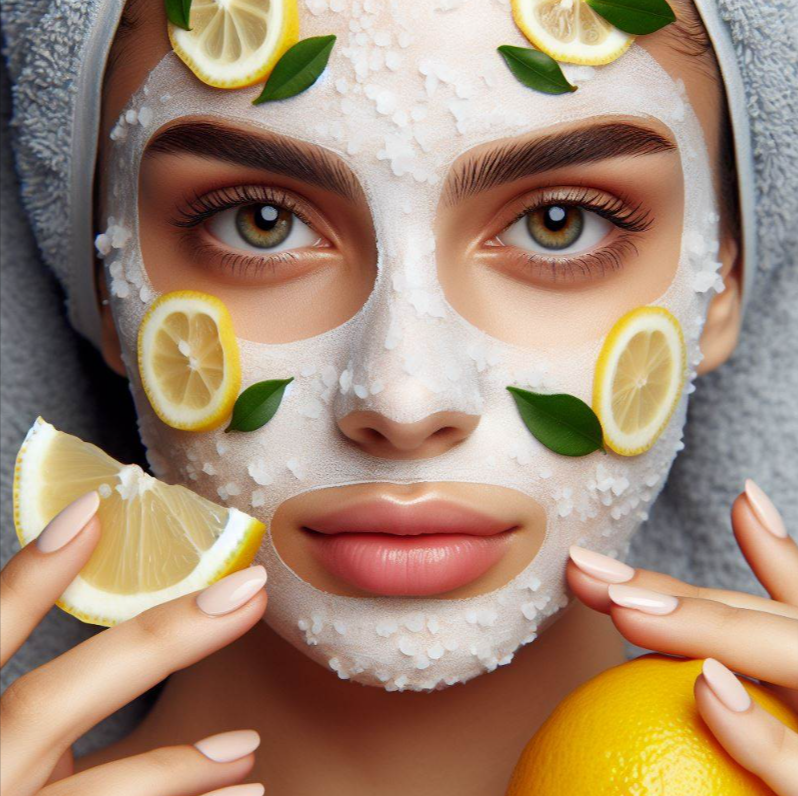 Mascarilla con limón y sal marina para remover los puntos negros de la nariz